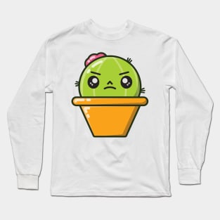 Grumpy Little Cactus Long Sleeve T-Shirt